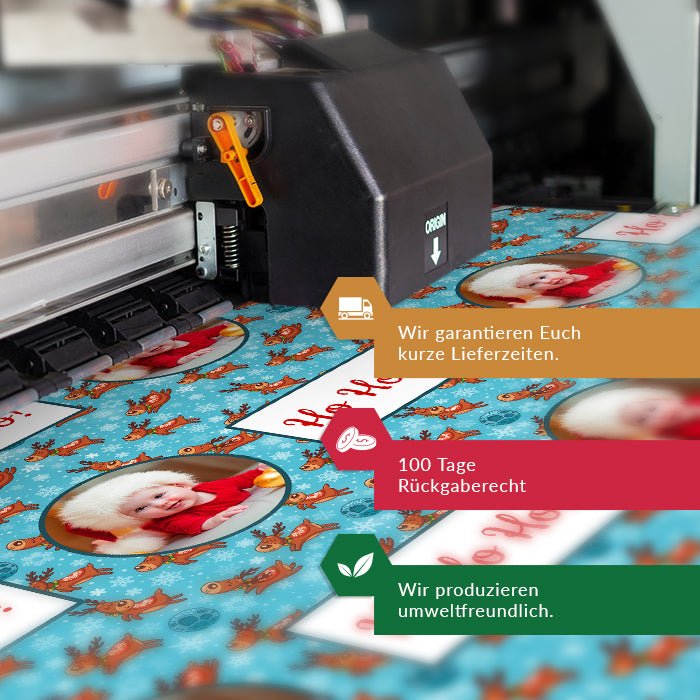 Geschenkpapier personalisiert Geschenkpapier Weihnachten Rentier Foto Text M0059 - Bild 7 Geschenkpapier personalisiert Geschenkpapier Weihnachten Rentier Foto Text M0059 - Bild 7