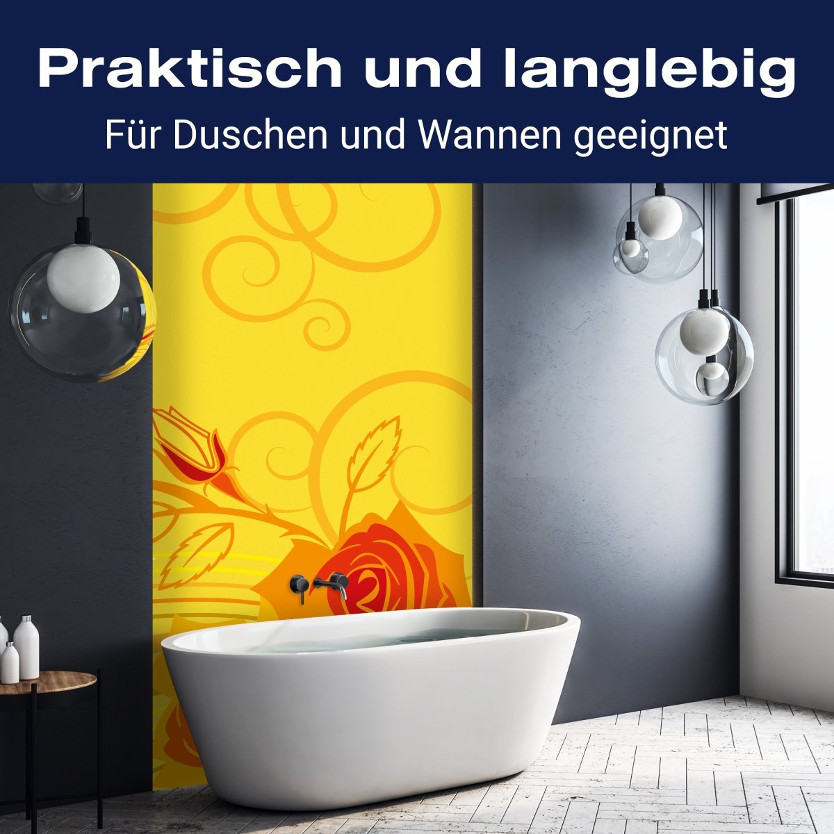 Duschwand Diana Floral Blüten M0060 entdecken - Bild 3 Duschwand Diana Floral Blüten M0060 entdecken - Bild 3