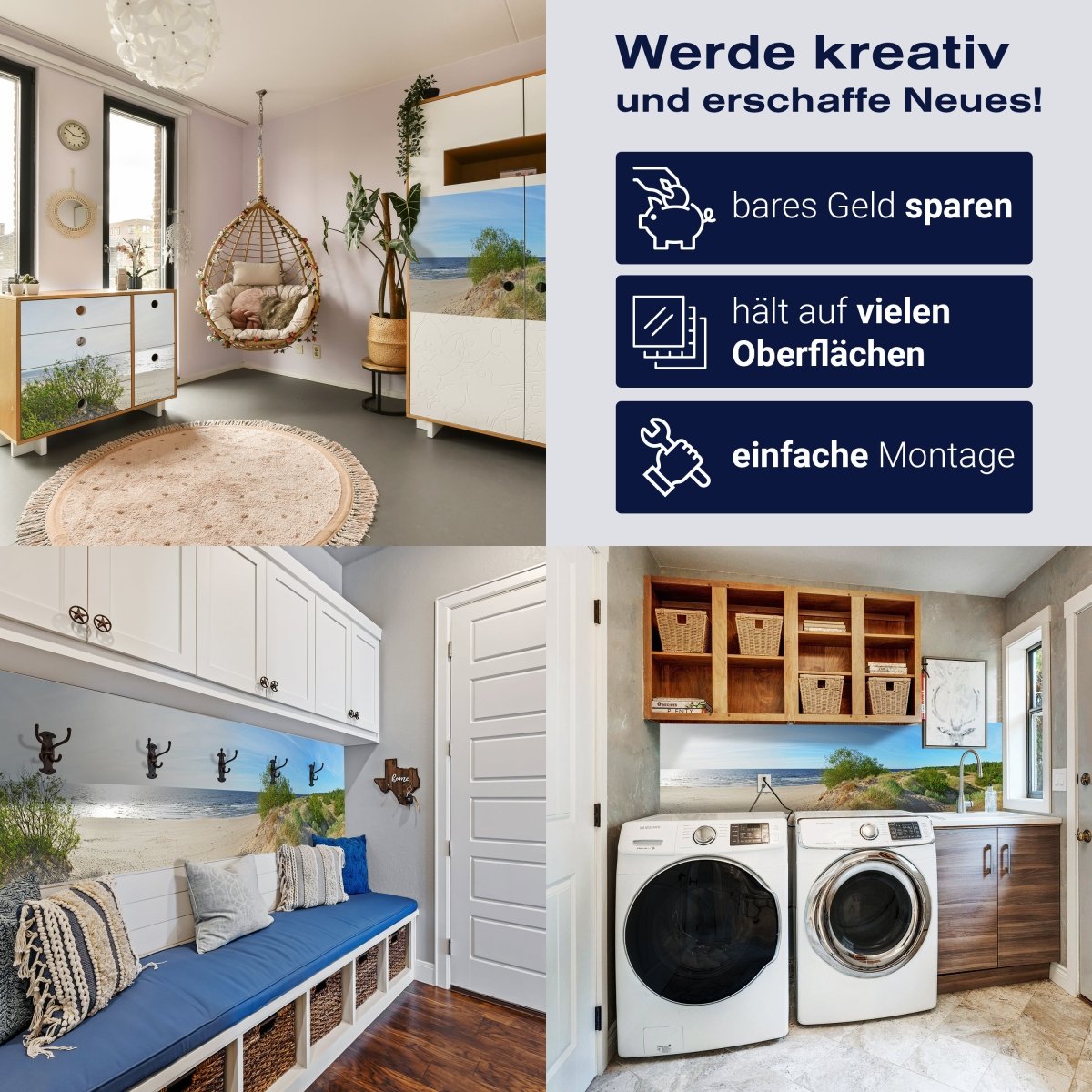 Panorama-Fototapete Strand, Meer, Dünen M0060 - Bild 7 Panorama-Fototapete Strand, Meer, Dünen M0060 - Bild 7