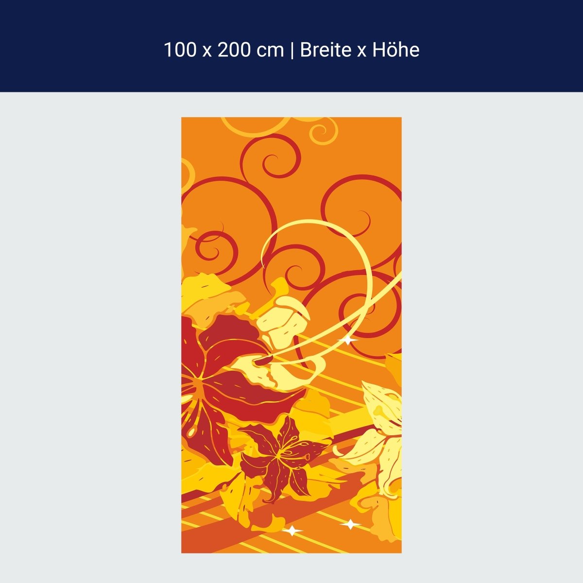 Duschwand Maeva Floral Blüten M0061 Duschwand Maeva Floral Blüten M0061