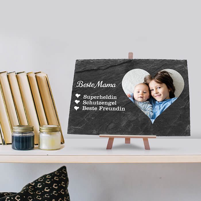 Schiefertafel mit Staffelei Herz Beste Mama M0062 - Bild 6 Schiefertafel mit Staffelei Herz Beste Mama M0062 - Bild 6