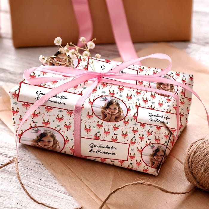 Geschenkpapier personalisiert Geschenkpapier Weihnachten Fuchs Foto Text M0064 - Bild 3 Geschenkpapier personalisiert Geschenkpapier Weihnachten Fuchs Foto Text M0064 - Bild 3