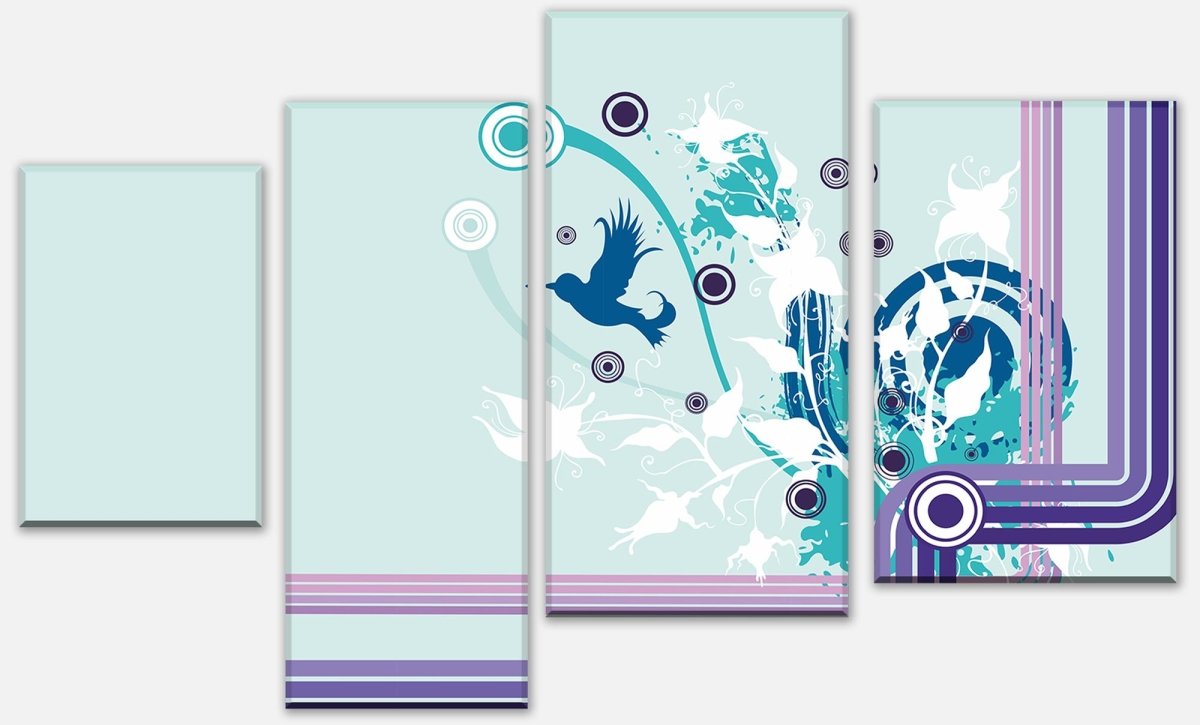 Leinwandbild Mehrteiler Marie Floral Blüten M0064 Leinwandbild Mehrteiler Marie Floral Blüten M0064