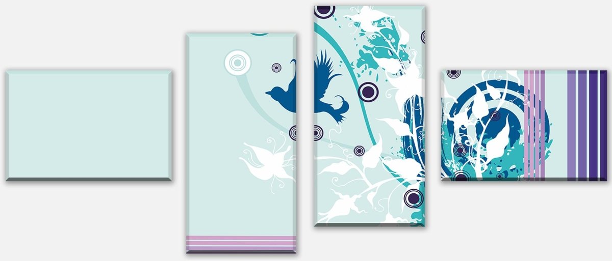 Leinwandbild Mehrteiler Marie Floral Blüten M0064 Leinwandbild Mehrteiler Marie Floral Blüten M0064