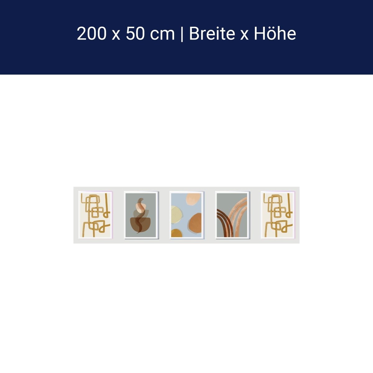 Panorama-Fototapete abstrakte Pflanzen, Kunst M0064 Panorama-Fototapete abstrakte Pflanzen, Kunst M0064