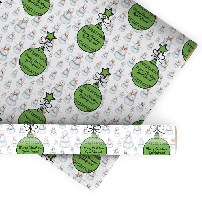 Geschenkpapier personalisiert Geschenkpapier Weihnachten Schneemann Text M0065 - Bild 1 Geschenkpapier personalisiert Geschenkpapier Weihnachten Schneemann Text M0065 - Bild 1