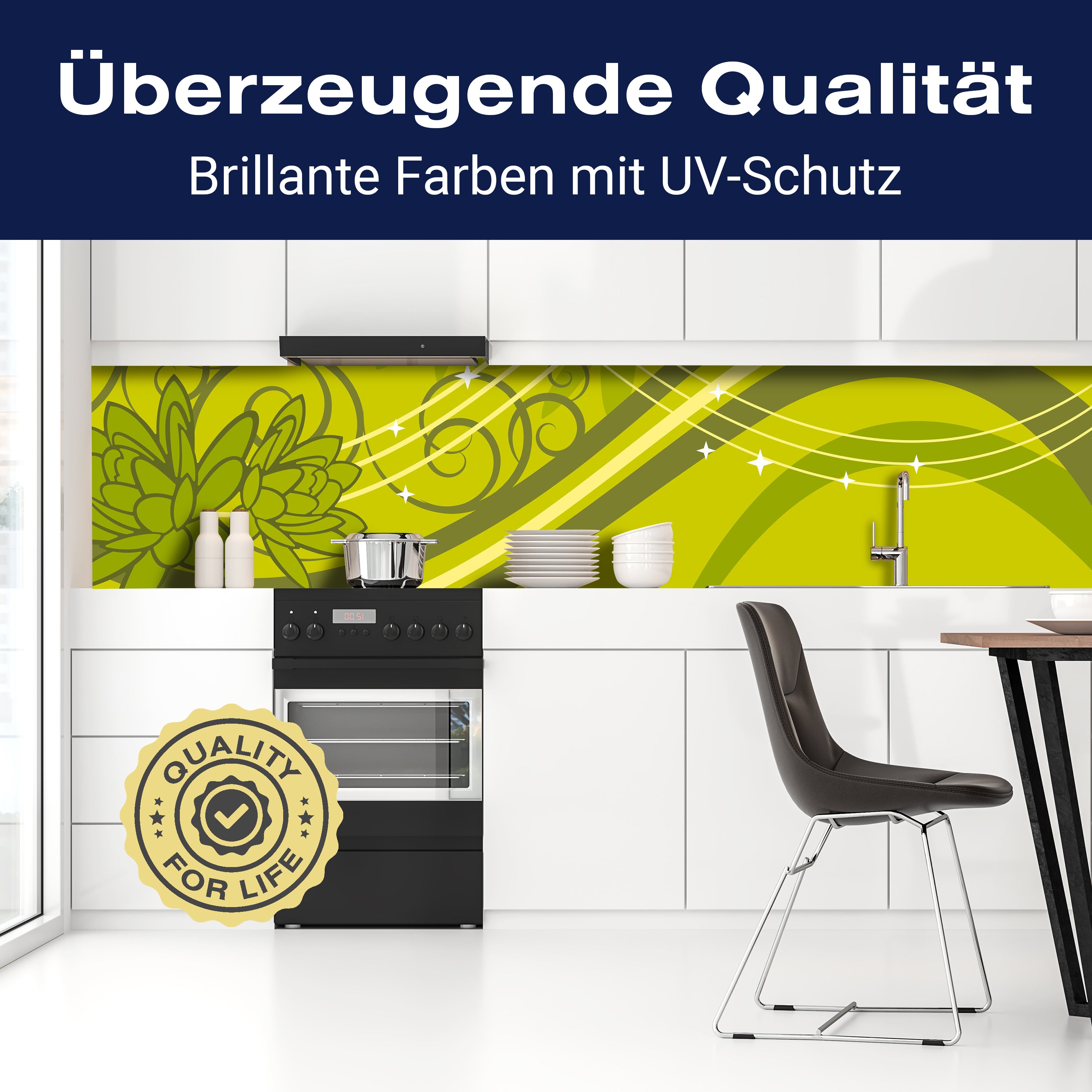 Küchenrückwand Jana Floral Blüten M0066 entdecken - Bild 2 Küchenrückwand Jana Floral Blüten M0066 entdecken - Bild 2