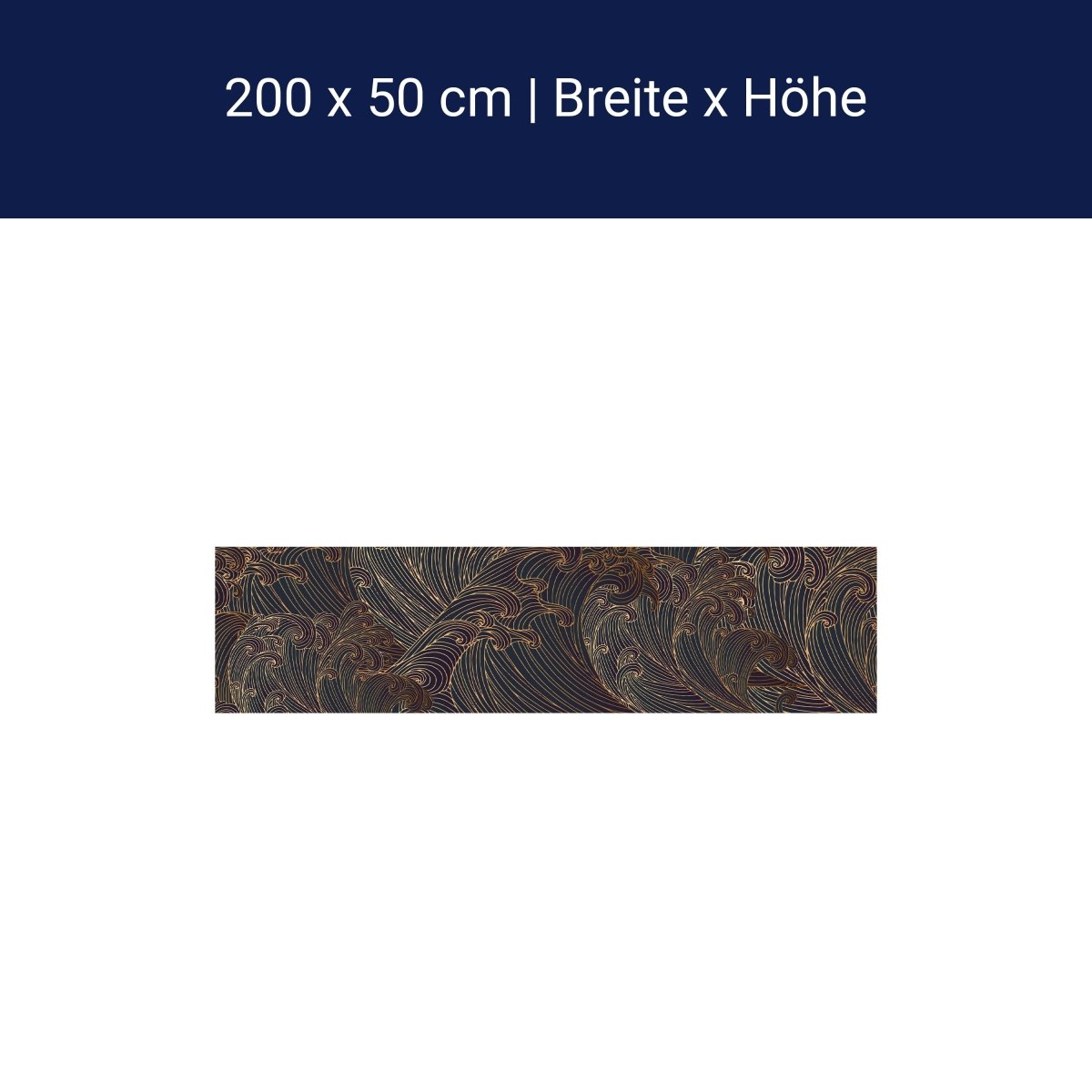 Panorama-Fototapete Grafische Wellen M0068 Panorama-Fototapete Grafische Wellen M0068