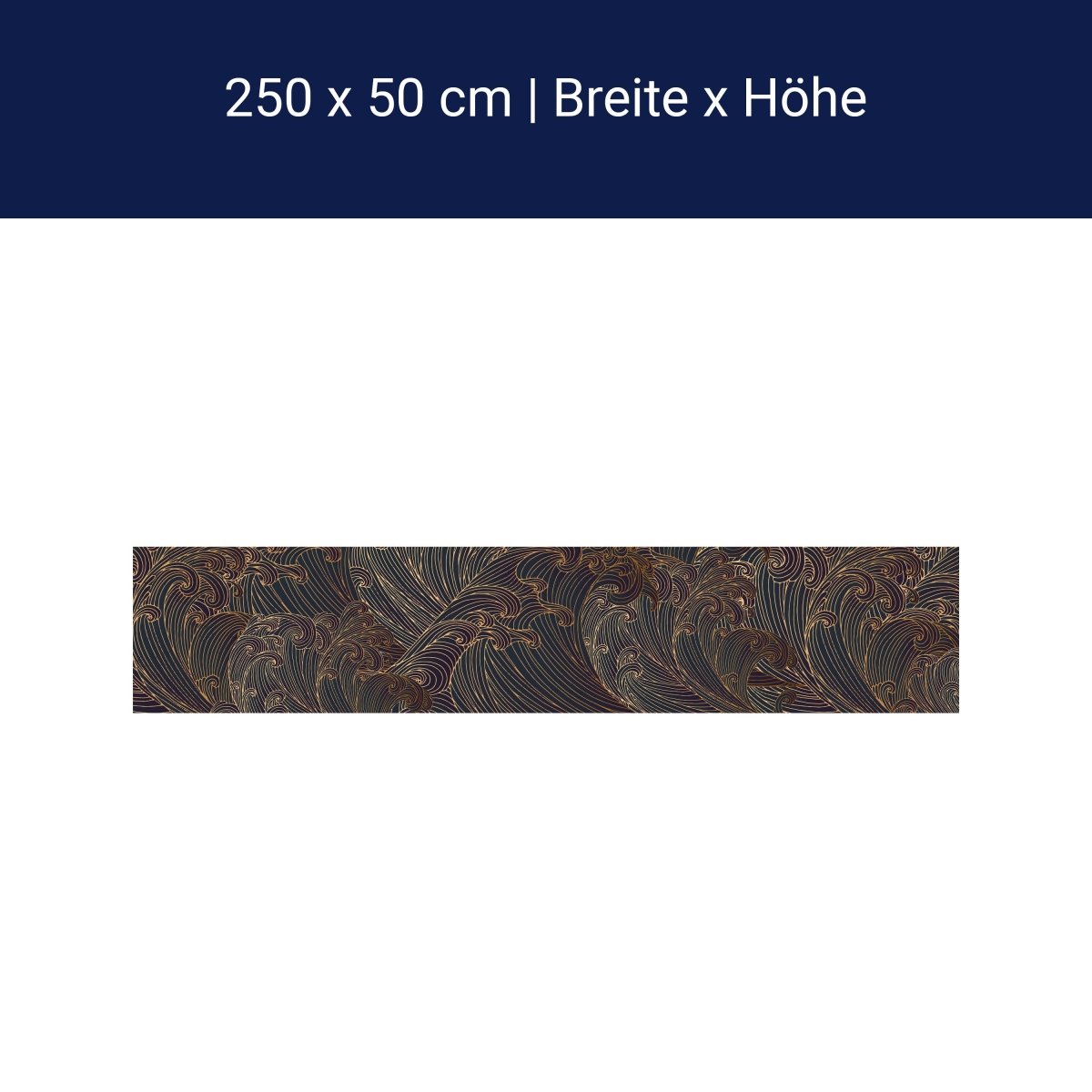 Panorama-Fototapete Grafische Wellen M0068 Panorama-Fototapete Grafische Wellen M0068