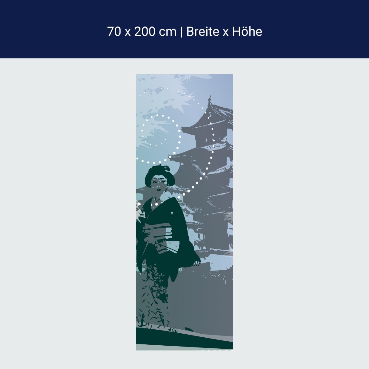 Duschwand Old Floral Asia M0069 Duschwand Old Floral Asia M0069