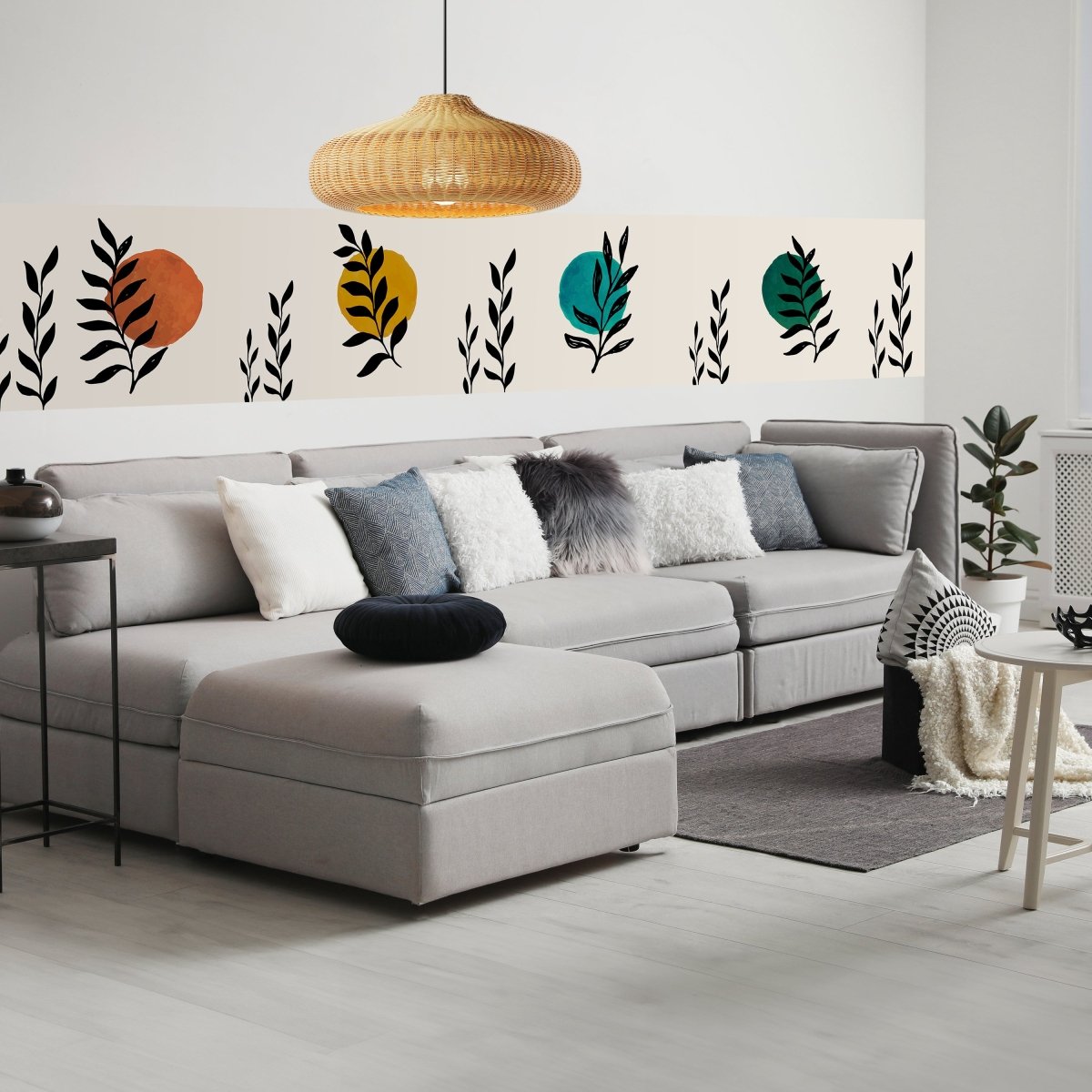 Panorama-Fototapete Minimalistische Pflanzen M0069 - Bild 1 Panorama-Fototapete Minimalistische Pflanzen M0069 - Bild 1