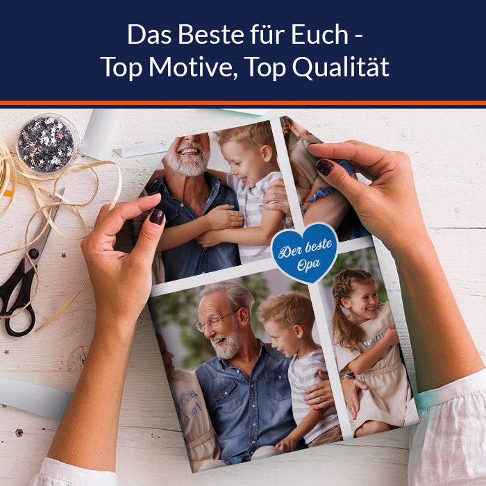 Geschenkpapier personalisiert Geschenkpapier Collage Bester Opa 4 Fotos M0070 - Bild 5 Geschenkpapier personalisiert Geschenkpapier Collage Bester Opa 4 Fotos M0070 - Bild 5
