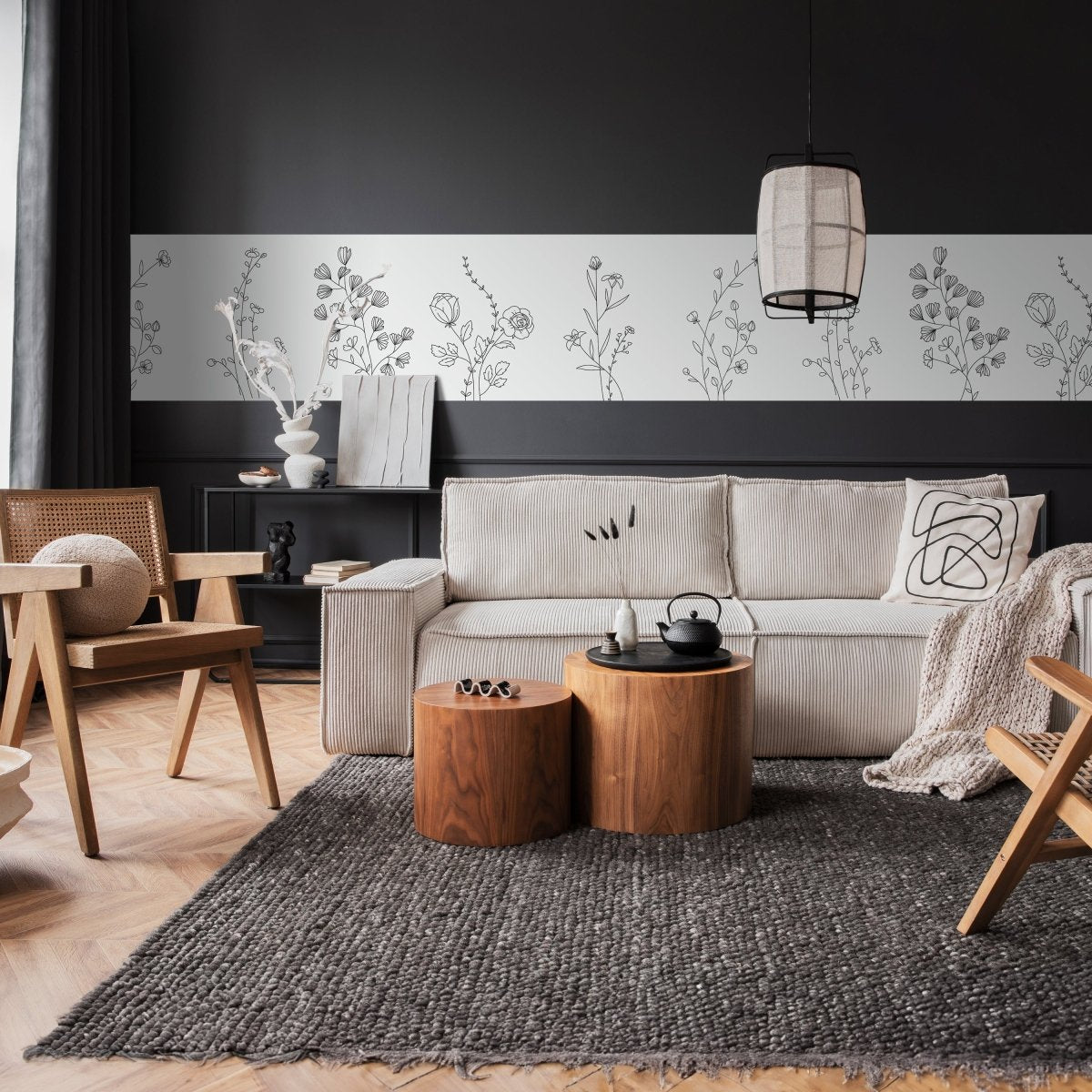 Panorama-Fototapete Minimalistische Blumen M0072 - Bild 2 Panorama-Fototapete Minimalistische Blumen M0072 - Bild 2