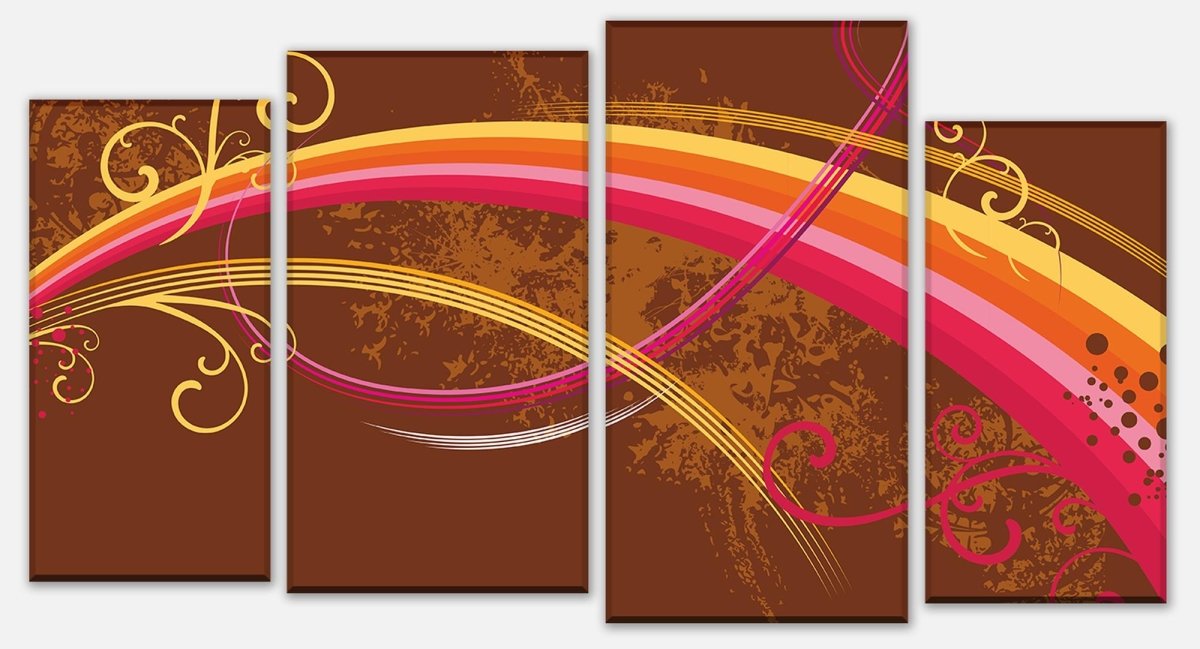 Leinwandbild Mehrteiler Life Colours Floral M0073 Leinwandbild Mehrteiler Life Colours Floral M0073