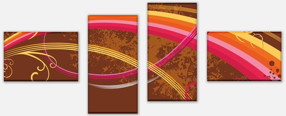 Leinwandbild Mehrteiler Life Colours Floral M0073 Leinwandbild Mehrteiler Life Colours Floral M0073