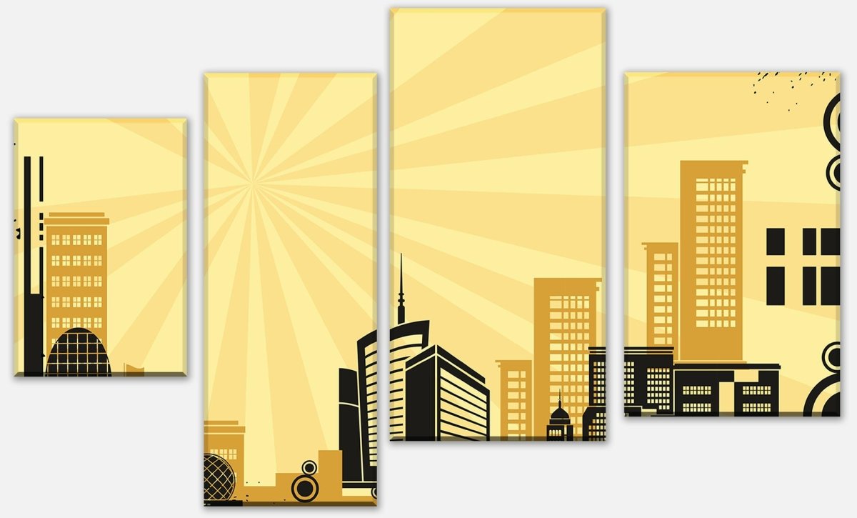 Leinwandbild Mehrteiler Urban Life Grunge M0074 Leinwandbild Mehrteiler Urban Life Grunge M0074