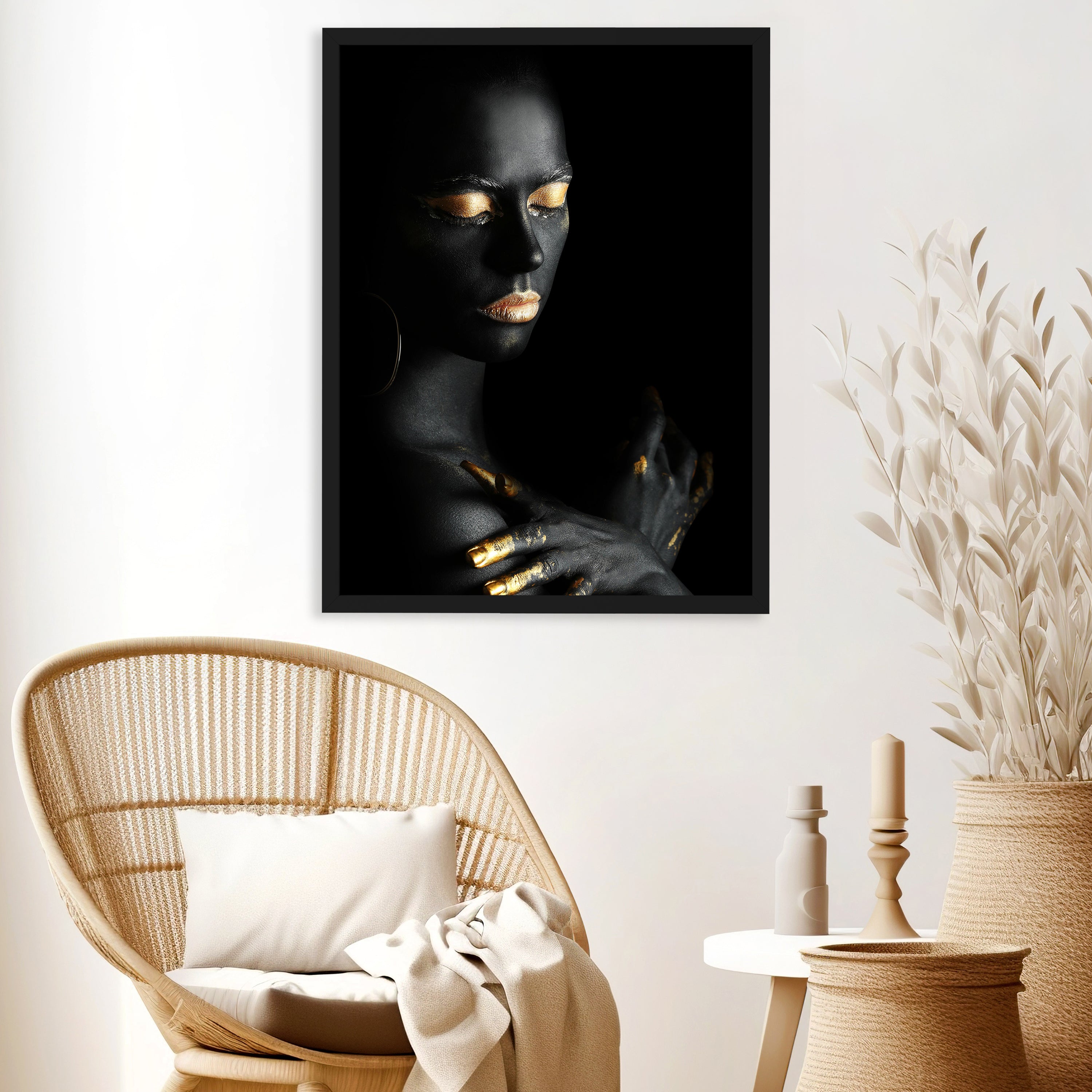 wandmotiv24 Poster, Poster - Gold - M0074 - Bild 3 wandmotiv24 Poster, Poster - Gold - M0074 - Bild 3