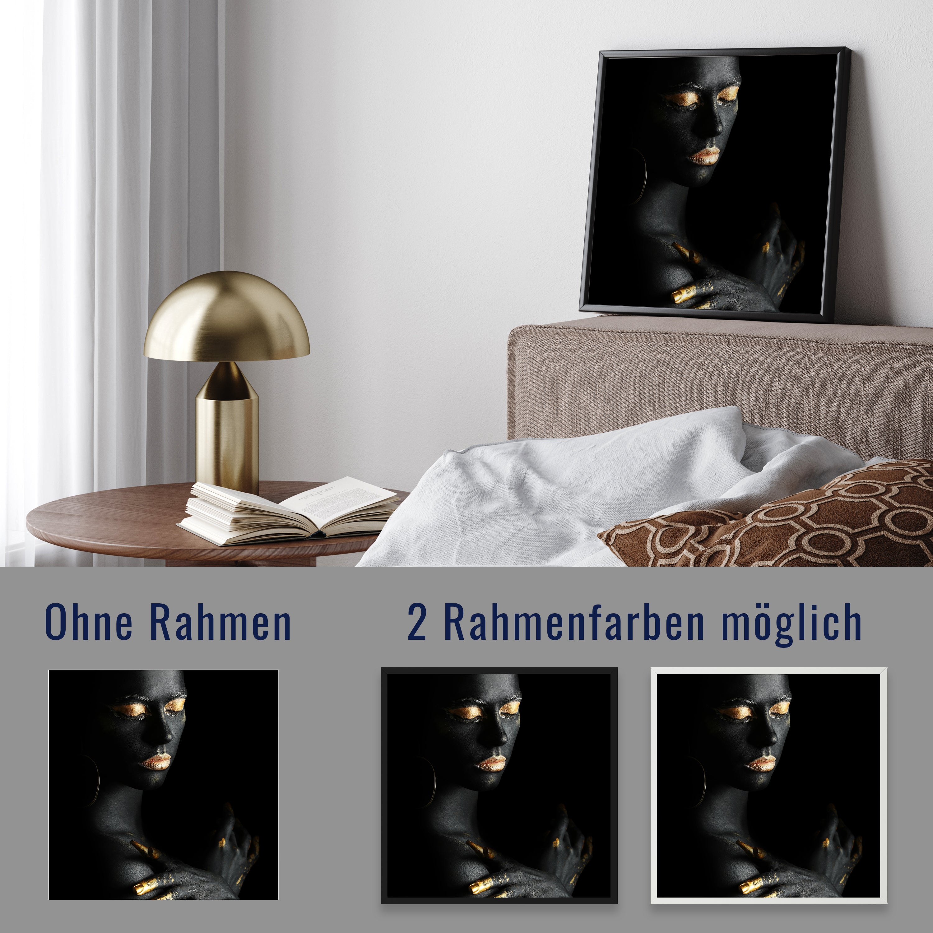 wandmotiv24 Poster, Poster - Gold - M0074 - Bild 4 wandmotiv24 Poster, Poster - Gold - M0074 - Bild 4