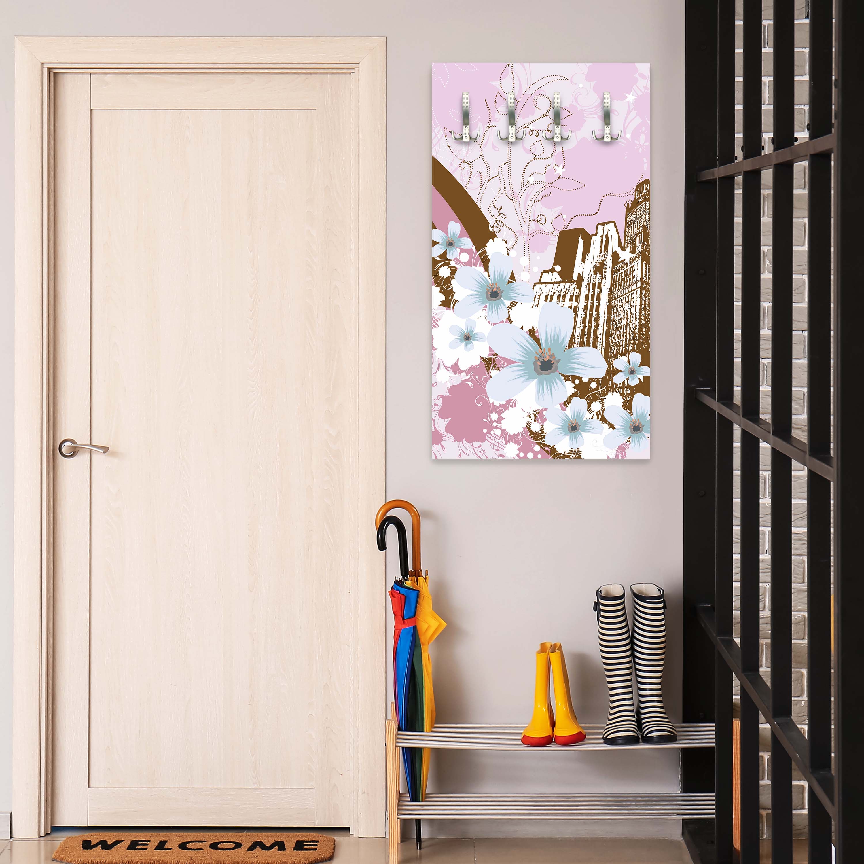 Garderobe Urban Flower Grunge M0075 entdecken - Bild 5 Garderobe Urban Flower Grunge M0075 entdecken - Bild 5