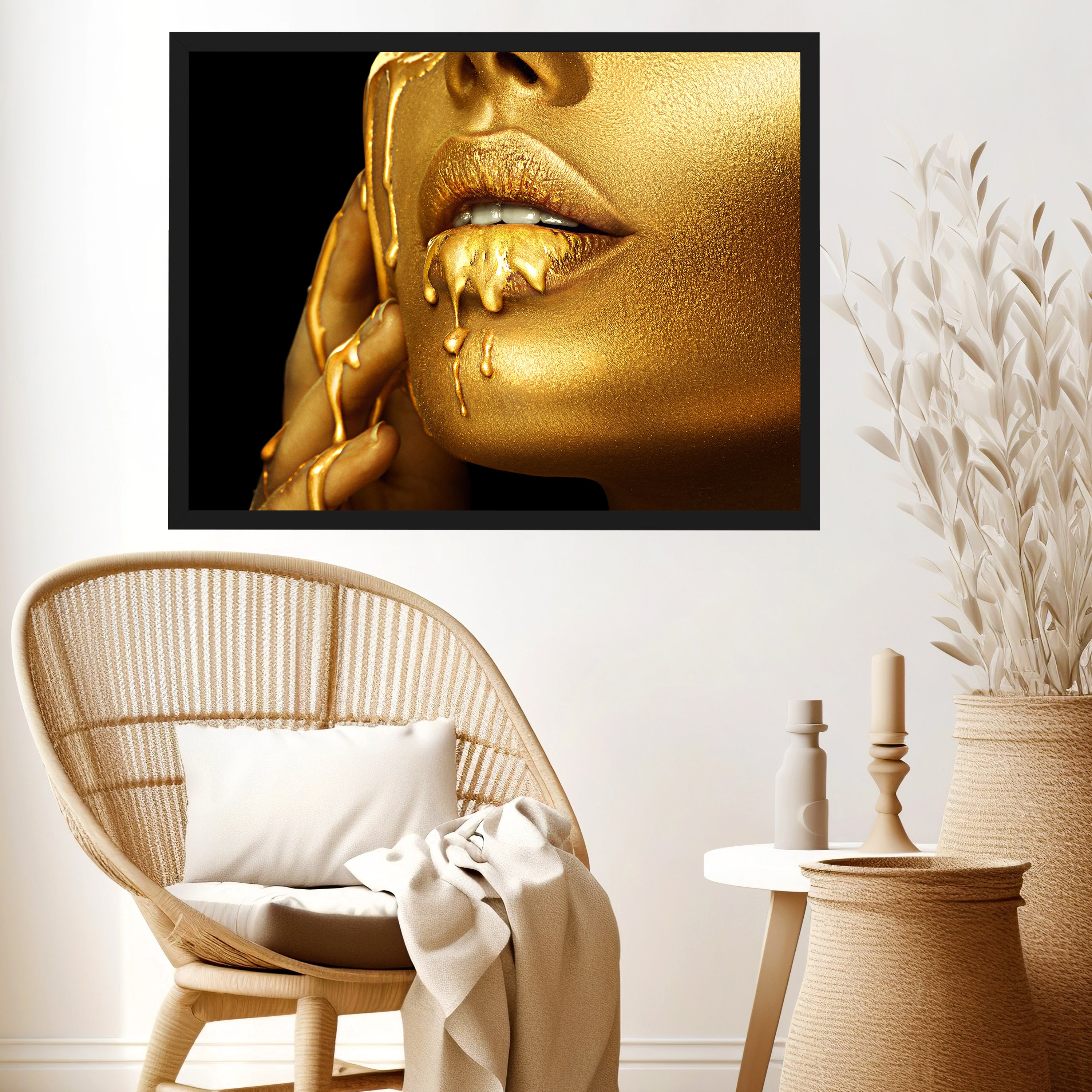 wandmotiv24 Poster, Poster - Gold - M0075 - Bild 3 wandmotiv24 Poster, Poster - Gold - M0075 - Bild 3