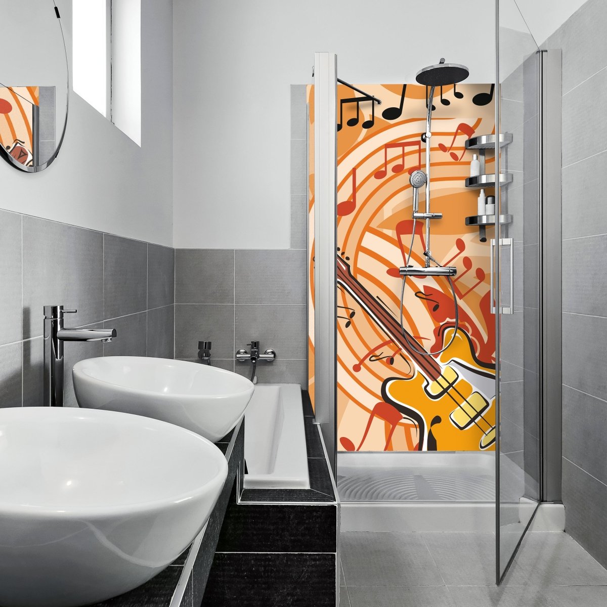 Duschwand Musik Gitarre Grunge M0076 entdecken - Bild 1 Duschwand Musik Gitarre Grunge M0076 entdecken - Bild 1