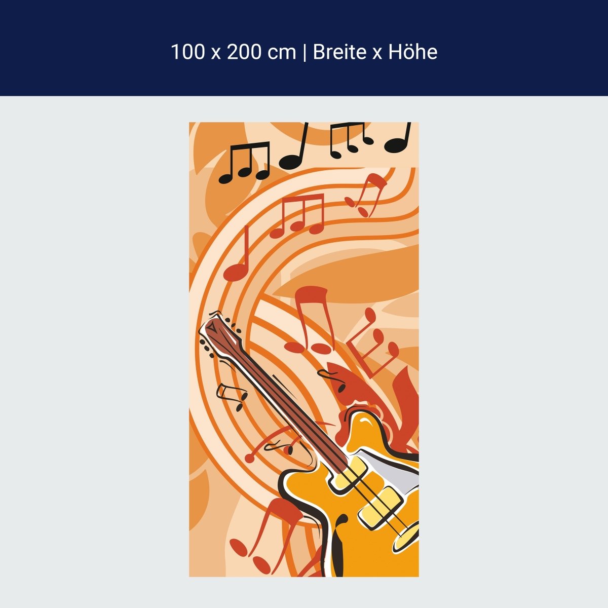 Duschwand Musik Gitarre Grunge M0076 Duschwand Musik Gitarre Grunge M0076