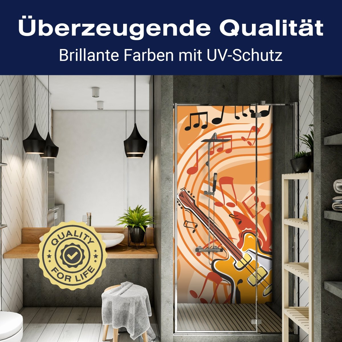 Duschwand Musik Gitarre Grunge M0076 entdecken - Bild 2 Duschwand Musik Gitarre Grunge M0076 entdecken - Bild 2