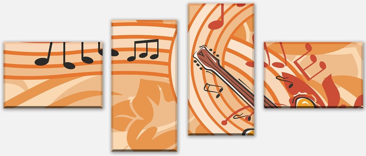 Leinwandbild Mehrteiler Musik Gitarre Grunge M0076 Leinwandbild Mehrteiler Musik Gitarre Grunge M0076