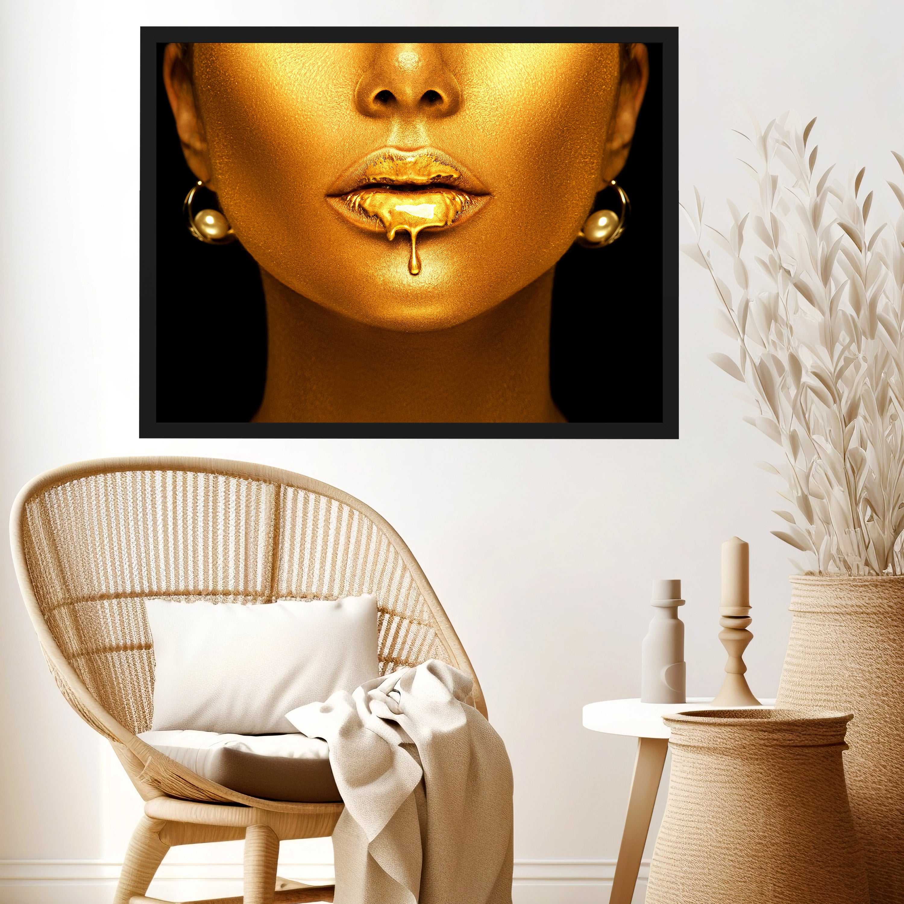 wandmotiv24 Poster, Poster - Gold - M0077 - Bild 3 wandmotiv24 Poster, Poster - Gold - M0077 - Bild 3