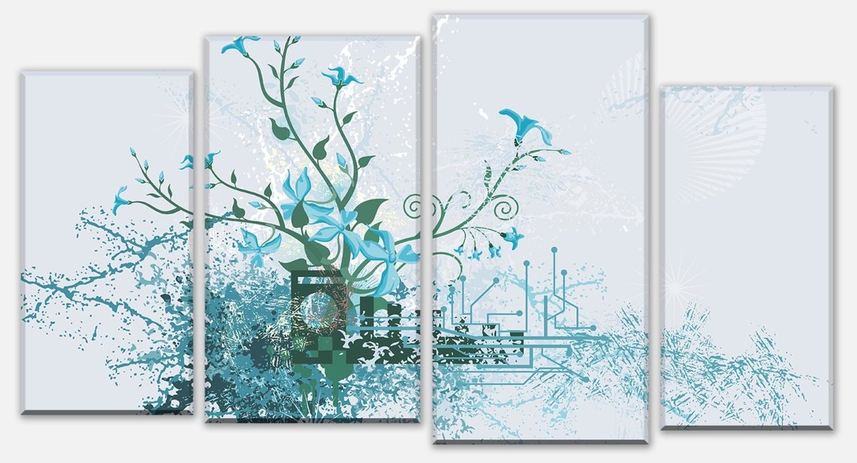 Leinwandbild Mehrteiler Luisa Blüten M0078 Leinwandbild Mehrteiler Luisa Blüten M0078