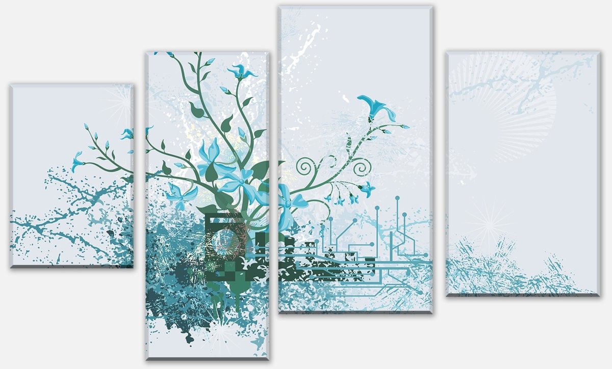 Leinwandbild Mehrteiler Luisa Blüten M0078 Leinwandbild Mehrteiler Luisa Blüten M0078