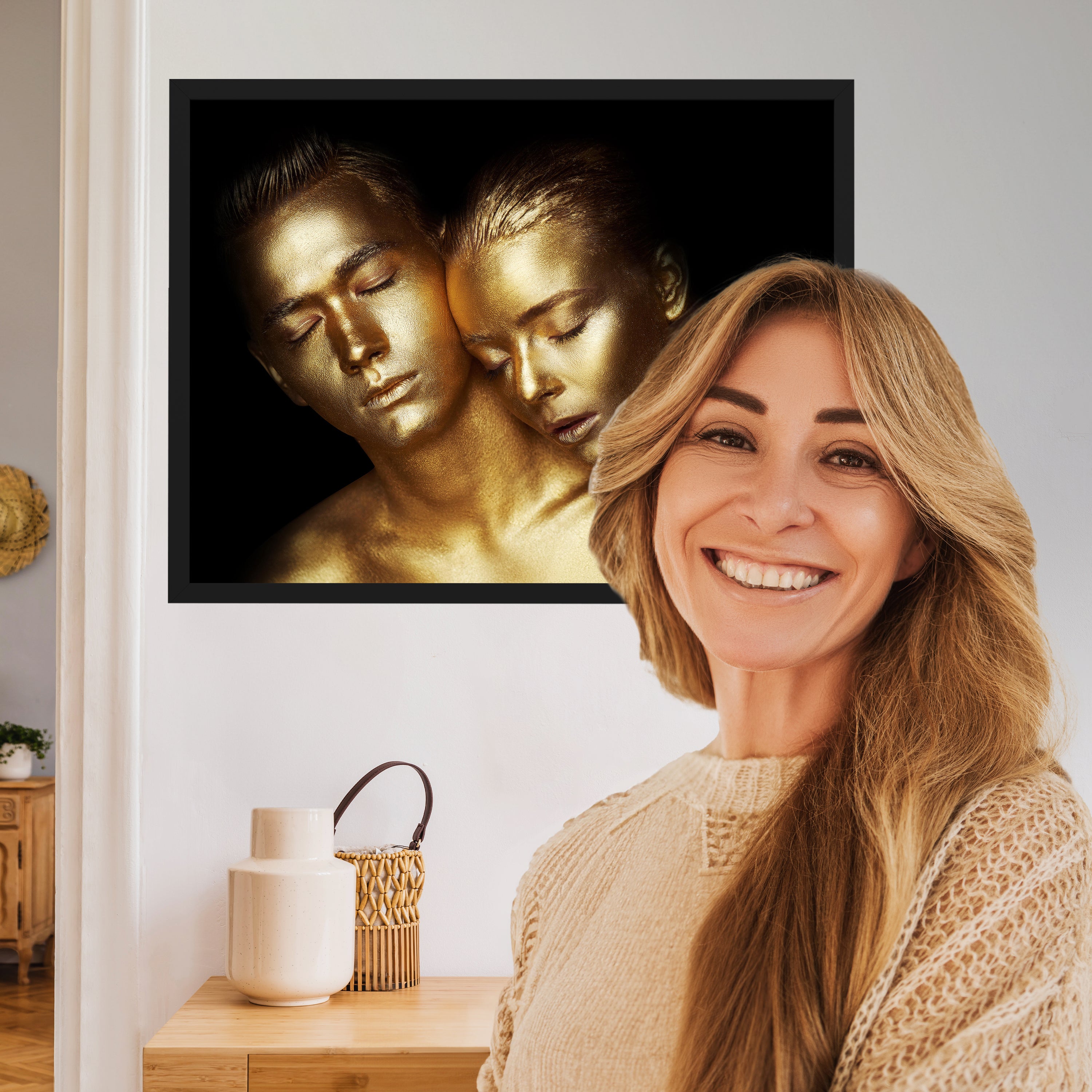 wandmotiv24 Poster, Poster - Gold - M0080 - Bild 2 wandmotiv24 Poster, Poster - Gold - M0080 - Bild 2