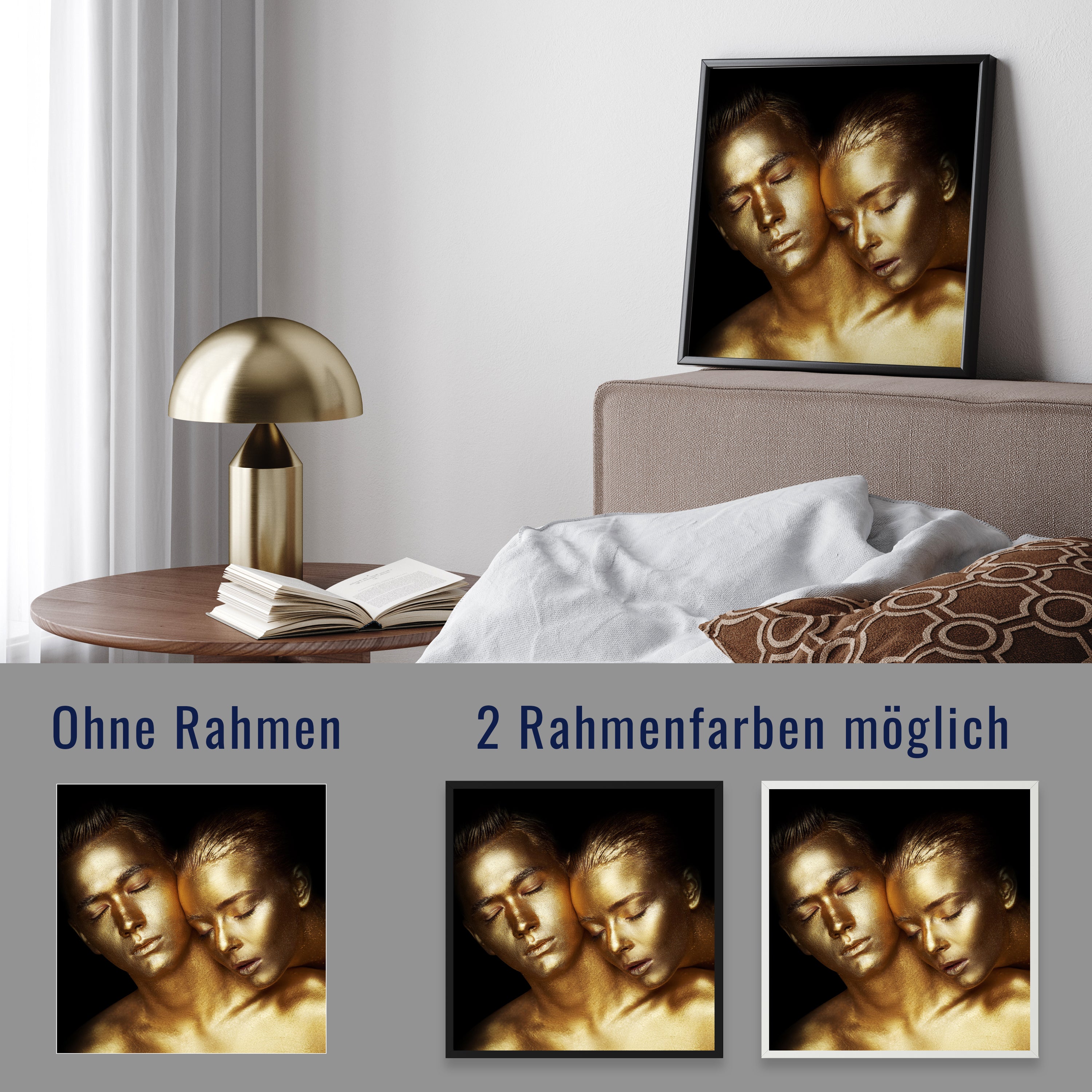 wandmotiv24 Poster, Poster - Gold - M0080 - Bild 4 wandmotiv24 Poster, Poster - Gold - M0080 - Bild 4