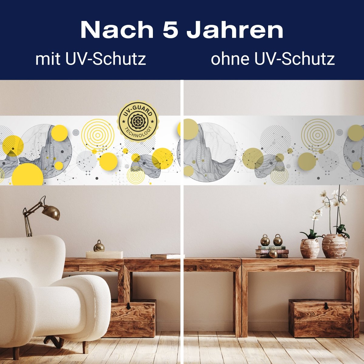 Panorama-Fototapete minimalistische geometrische Kreise M0081 - Bild 9 Panorama-Fototapete minimalistische geometrische Kreise M0081 - Bild 9