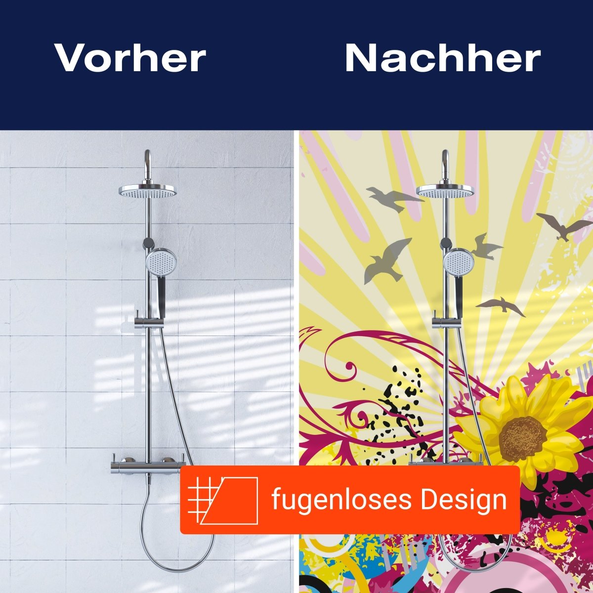 Duschwand Nadine Blüten M0083 entdecken - Bild 9 Duschwand Nadine Blüten M0083 entdecken - Bild 9