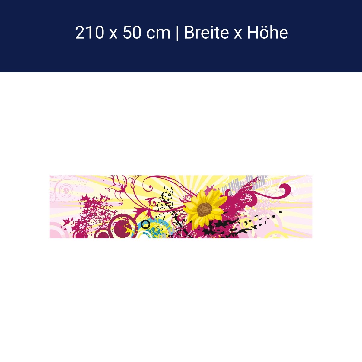 Küchenrückwand Nadine Blüten M0083 Küchenrückwand Nadine Blüten M0083