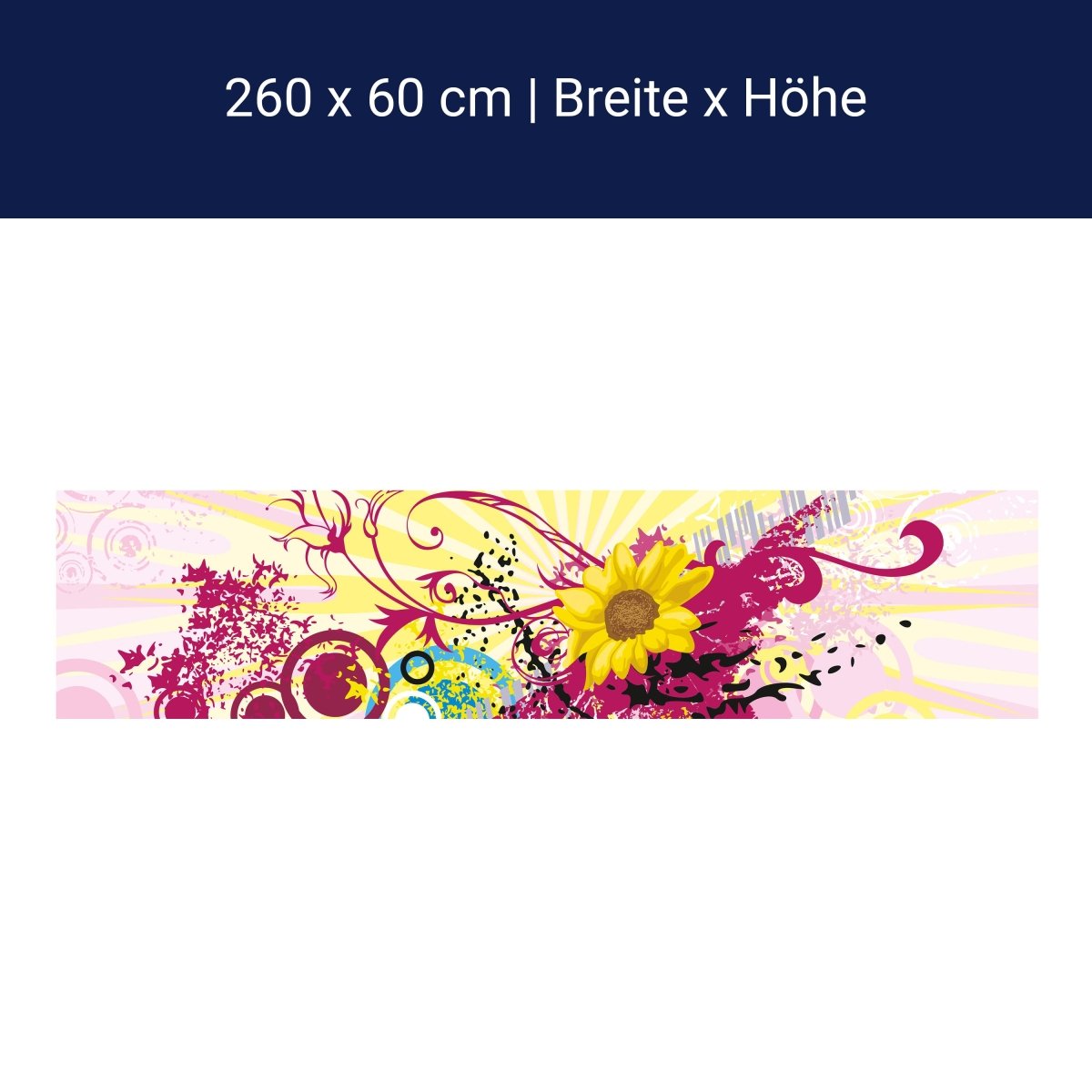 Küchenrückwand Nadine Blüten M0083 Küchenrückwand Nadine Blüten M0083