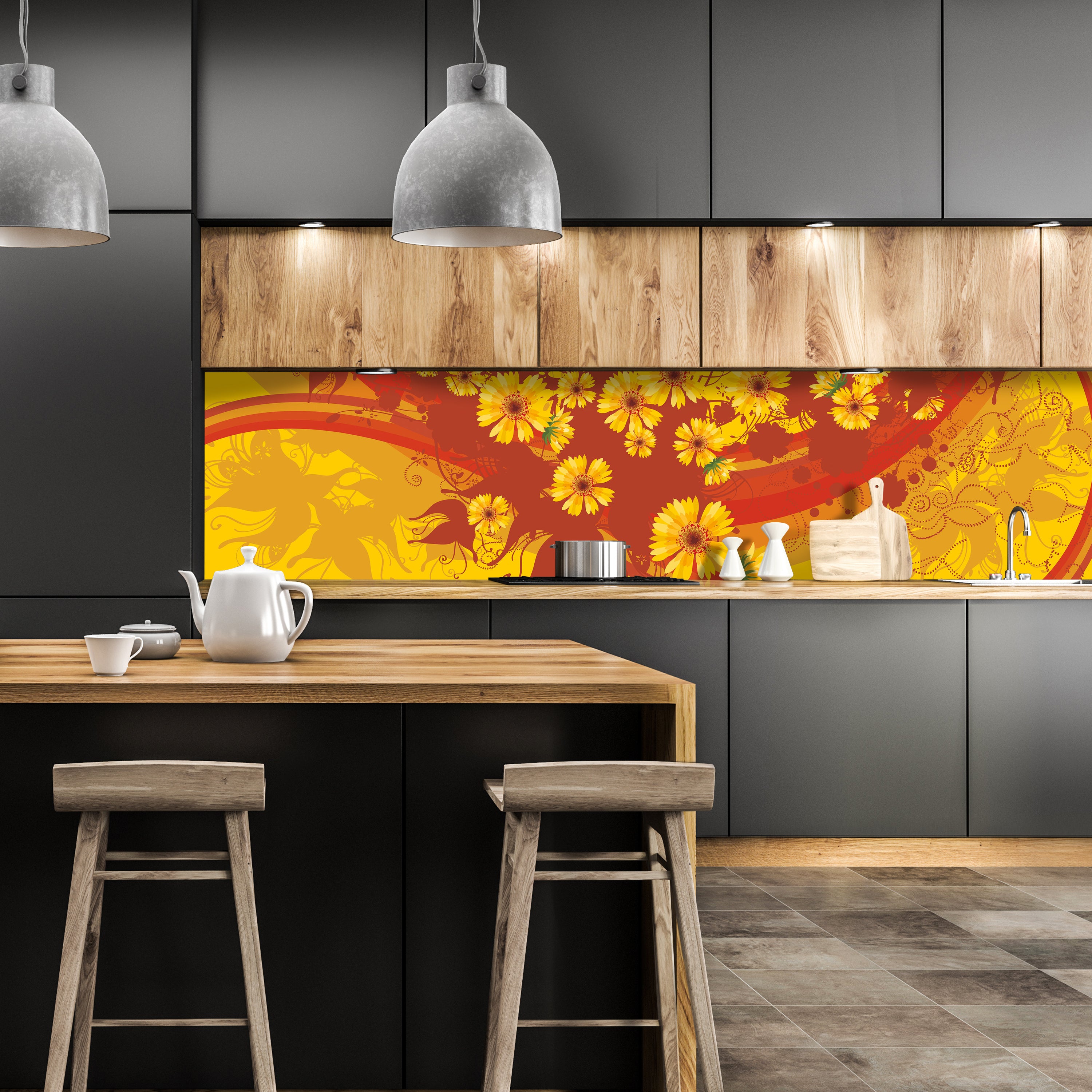 Küchenrückwand Sophie Blüten M0086 entdecken - Bild 1 Küchenrückwand Sophie Blüten M0086 entdecken - Bild 1