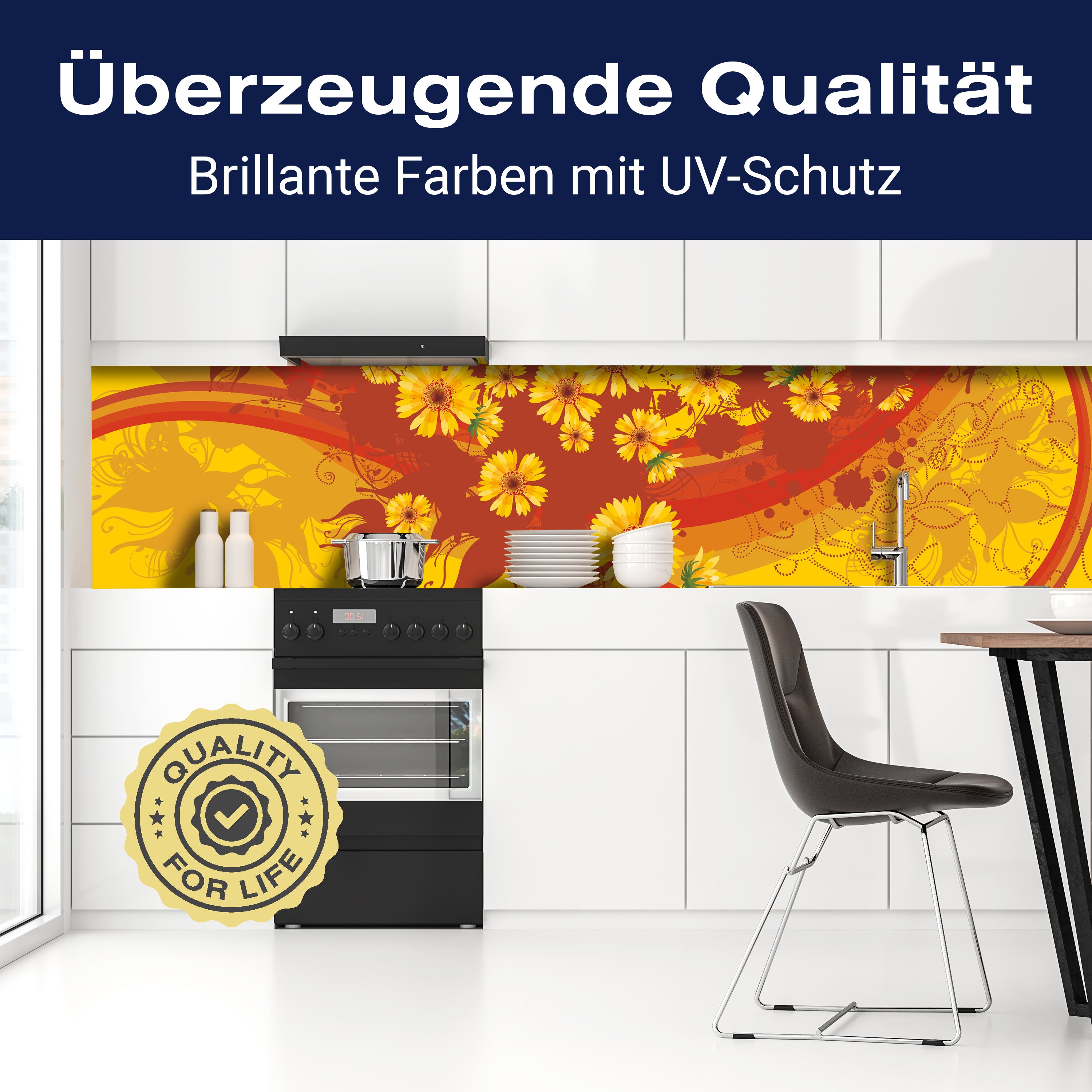 Küchenrückwand Sophie Blüten M0086 entdecken - Bild 2 Küchenrückwand Sophie Blüten M0086 entdecken - Bild 2