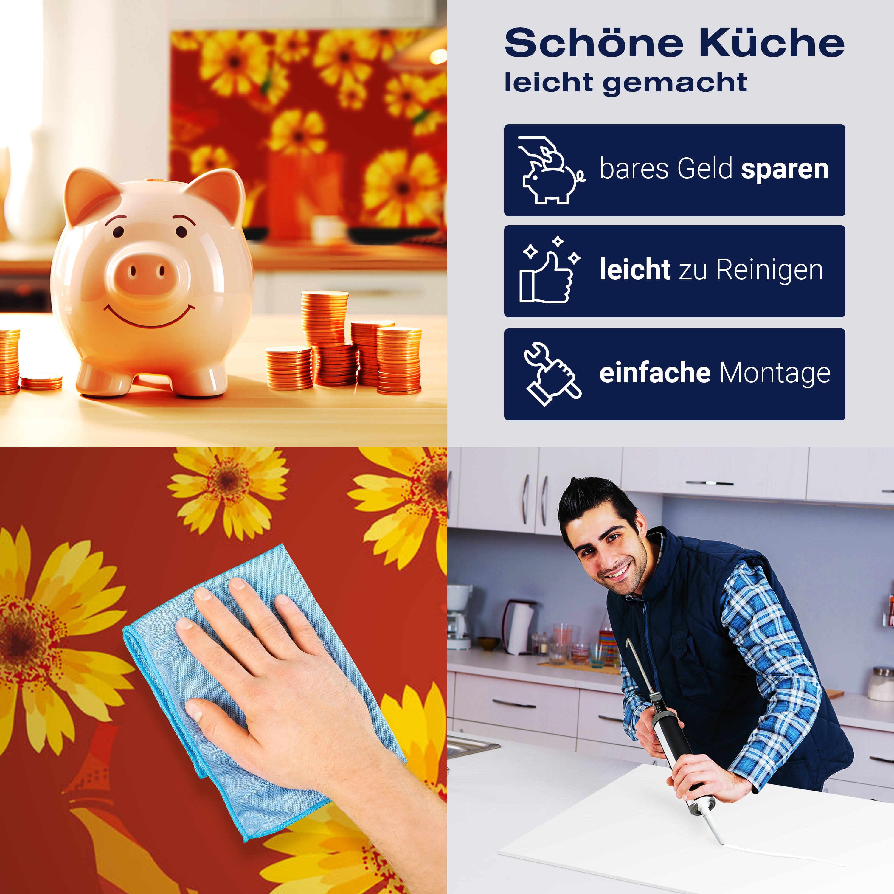 Küchenrückwand Sophie Blüten M0086 entdecken - Bild 7 Küchenrückwand Sophie Blüten M0086 entdecken - Bild 7