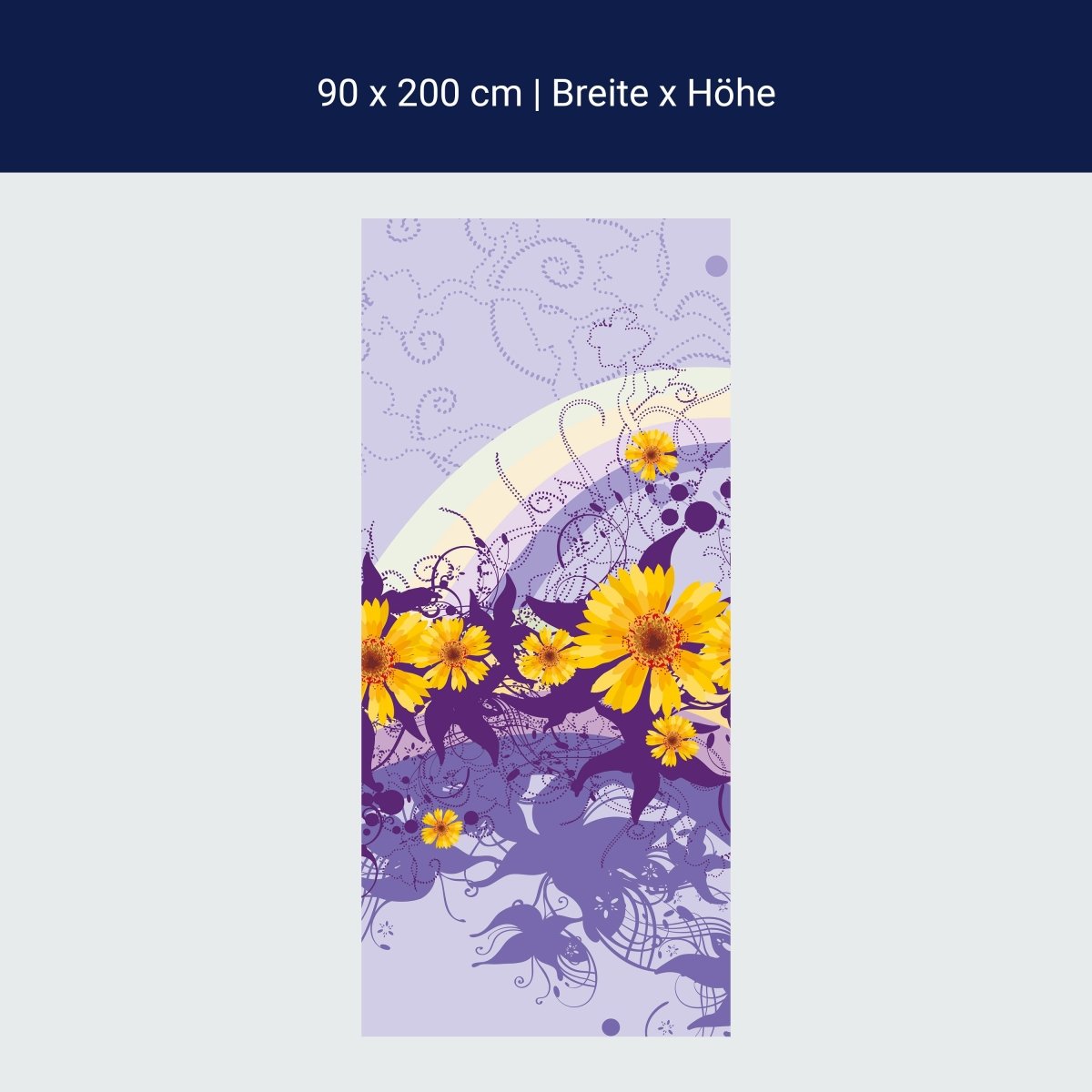 Duschwand Franziska Blüten M0087 Duschwand Franziska Blüten M0087