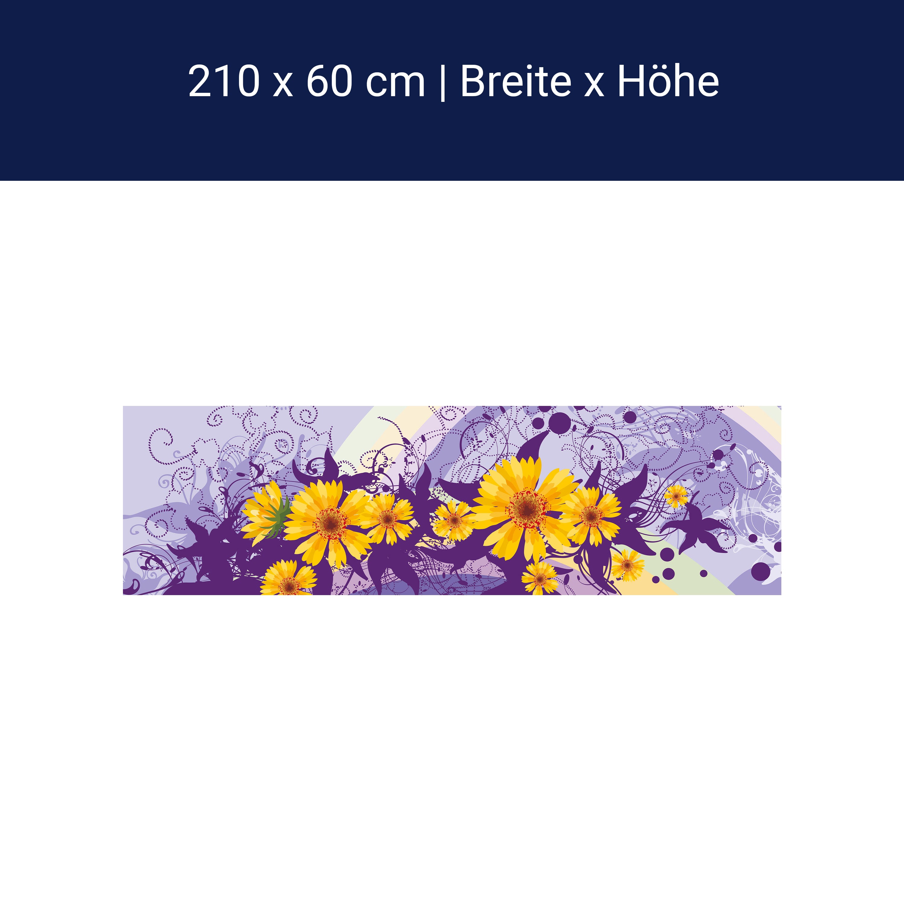 Küchenrückwand Franziska Blüten M0087 Küchenrückwand Franziska Blüten M0087