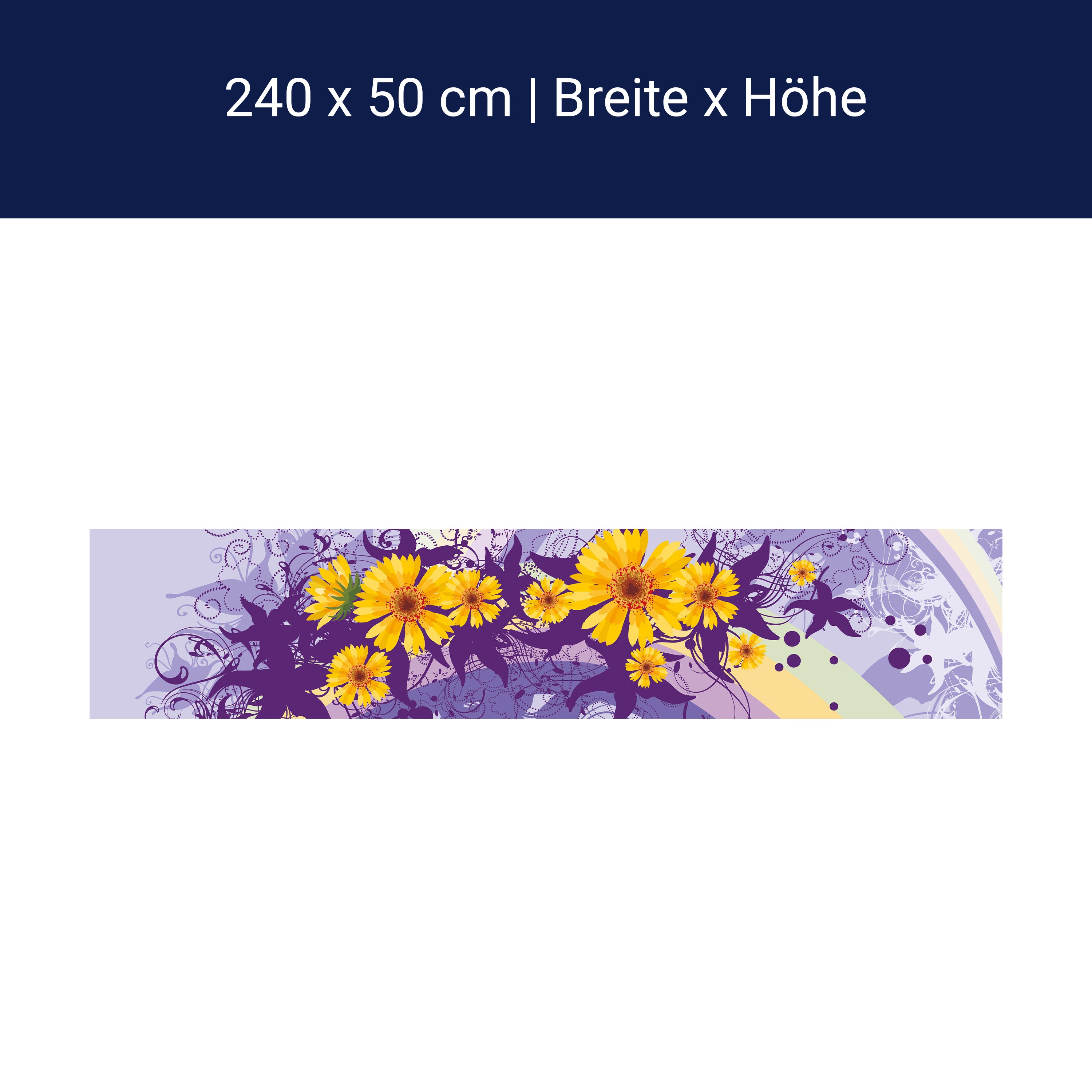 Küchenrückwand Franziska Blüten M0087 Küchenrückwand Franziska Blüten M0087