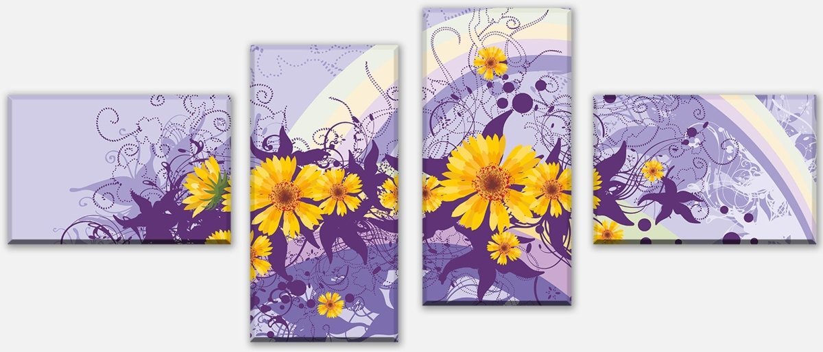 Leinwandbild Mehrteiler Franziska Blüten M0087 Leinwandbild Mehrteiler Franziska Blüten M0087