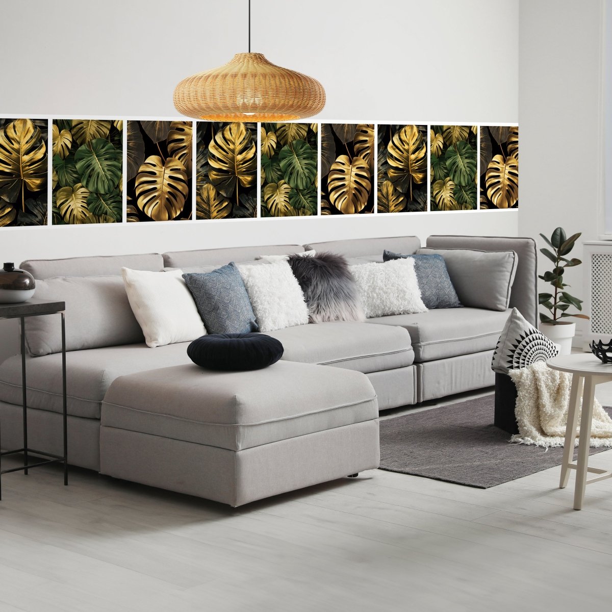 Panorama-Fototapete Goldene Blätter M0087 - Bild 1 Panorama-Fototapete Goldene Blätter M0087 - Bild 1