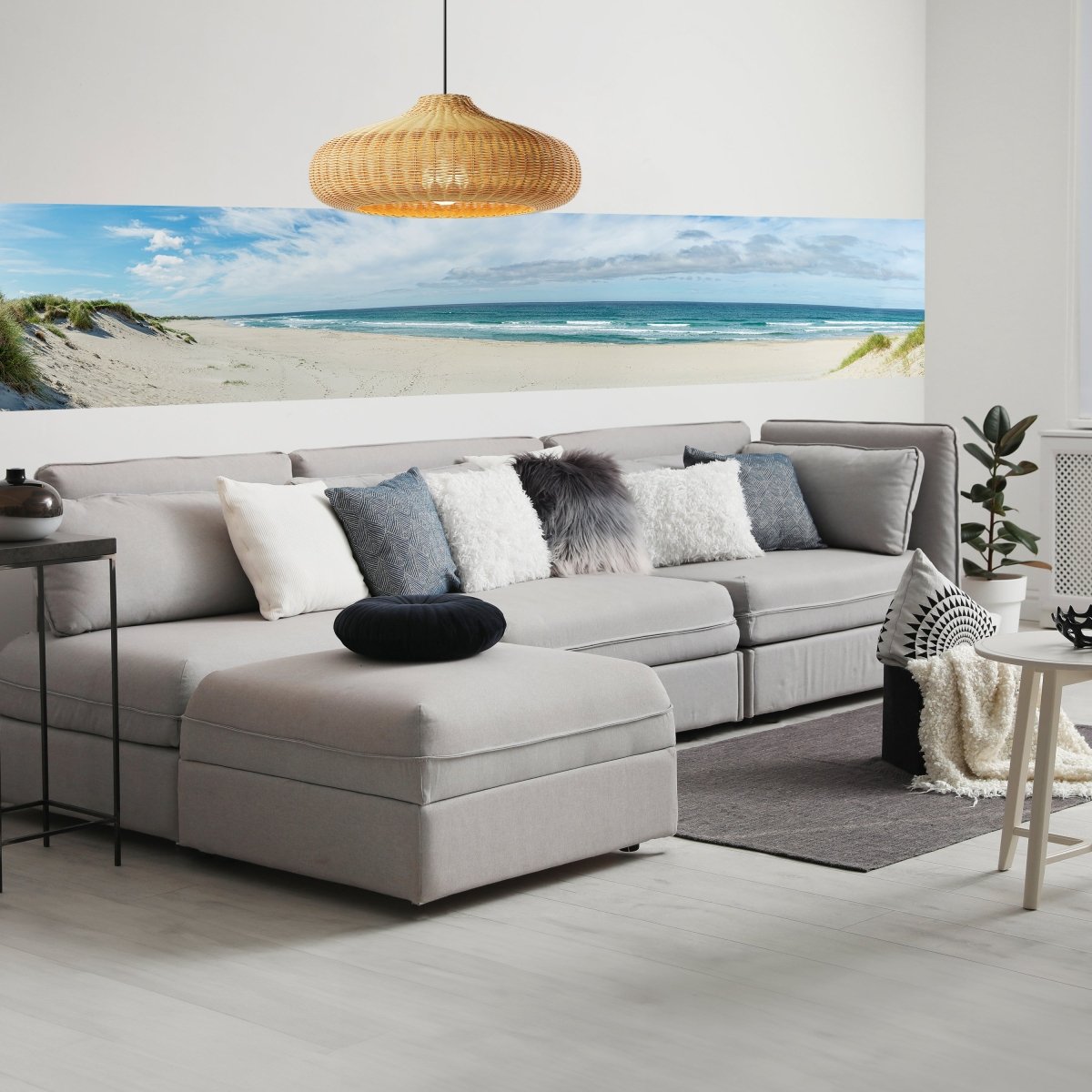 Panorama-Fototapete Strand in Norwegen M0088 - Bild 1 Panorama-Fototapete Strand in Norwegen M0088 - Bild 1