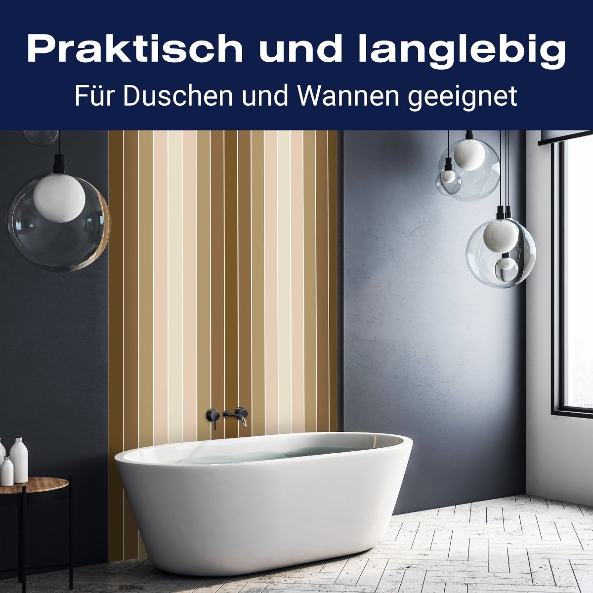 Duschwand Beige Muster M0089 entdecken - Bild 3 Duschwand Beige Muster M0089 entdecken - Bild 3