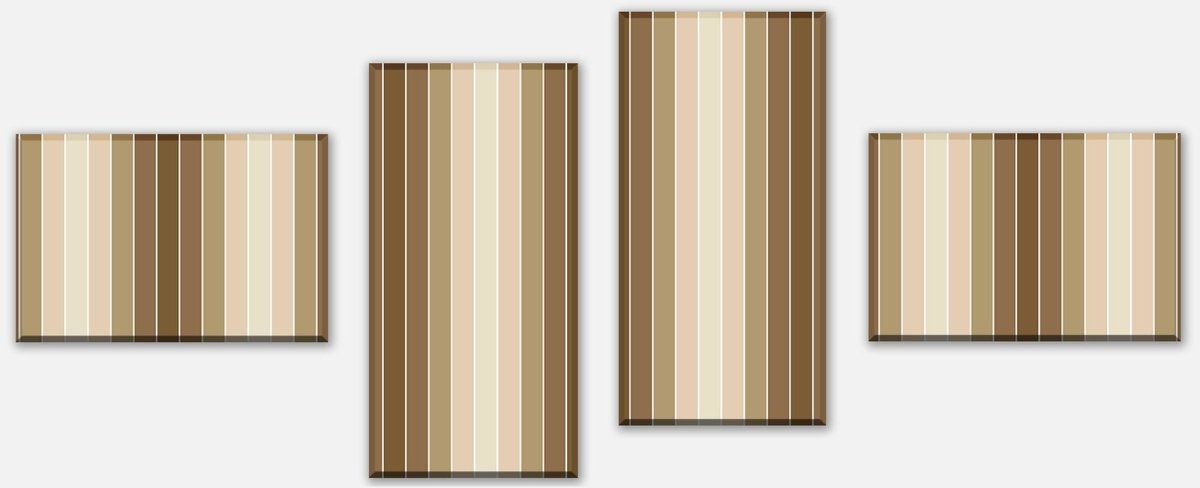 Leinwandbild Mehrteiler Beige Muster M0089 Leinwandbild Mehrteiler Beige Muster M0089