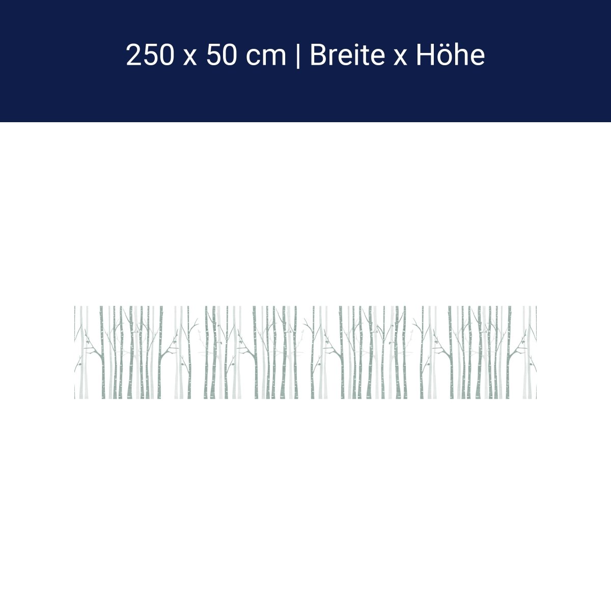 Panorama-Fototapete minimalistische Bäume, Birken M0089 Panorama-Fototapete minimalistische Bäume, Birken M0089