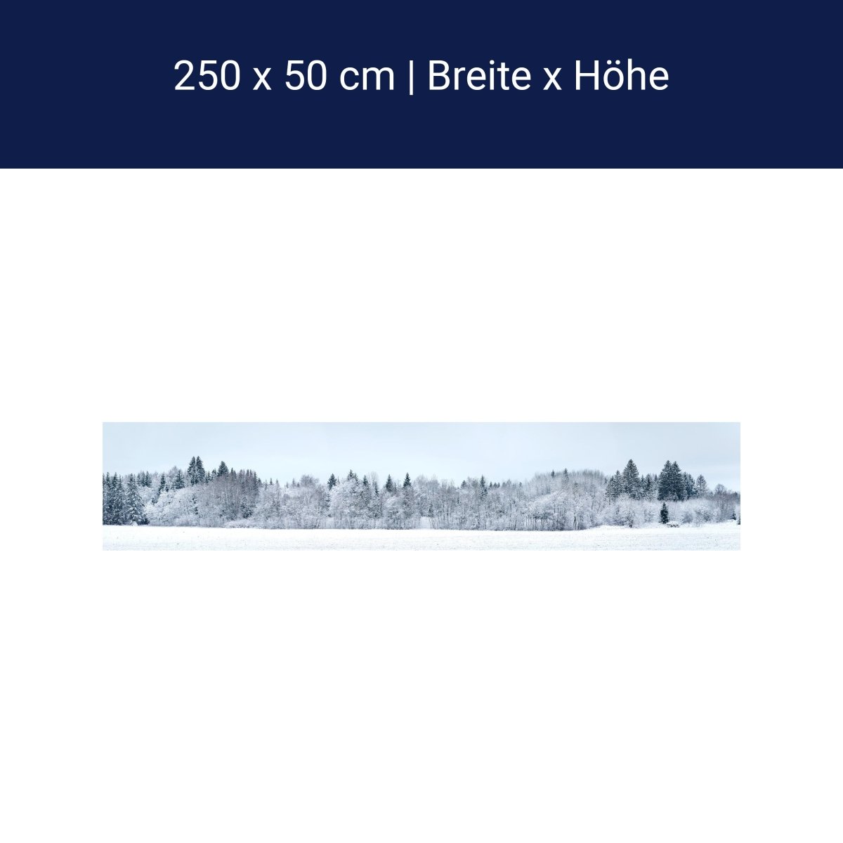 Panorama-Fototapete Winterwald M0090 Panorama-Fototapete Winterwald M0090